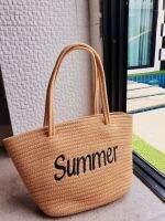 กระเป๋า summer งานปัก งานซิป ขนาด 45*25 cm.