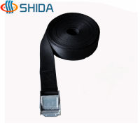 2pcs 3.8cm * 3Meters Metal Cargo Lashing Polyester Webbing Strap, Hold and Secure Ratchet Tie Down with Cam Buckle Winch Strap