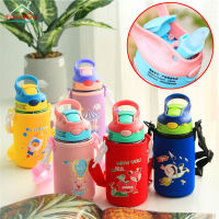 Childrens Straw Cup Cartoon Cute Bottle Kids Tumbler with Straw Spill-Proof Tumbler with Straw for Kids