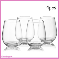 Manao 4 pcs Unbreakable Wine glasses shatterproof แก้วพลาสติกปลอดภัยเบียร์ถ้วย