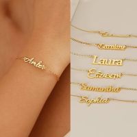 Fashion Customized Name Bracelets Letter Stainless Steel Personalized Bracelets For Women Baby bangle Jewelry Not Allergic Gift