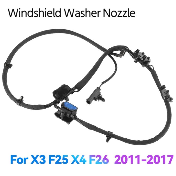 new-front-windshield-nozzle-chain-washer-sprayer-jet-system-61667213281-61667289921-for-bmw-x3-f25-x4-f26-2011-2017