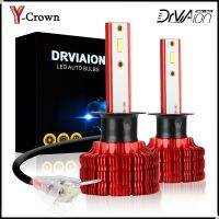 Y-Crown 2 * H1/H4/H7/H8/H9/H11ไฟหน้ารถมอเตอร์ไซค์แบบ LED หลอดไฟต่ำ/ไฟตัดหมอก6500K ติดตั้งอย่างรวดเร็วตัวเปลี่ยนฮาโลเจนสีขาวสว่าง