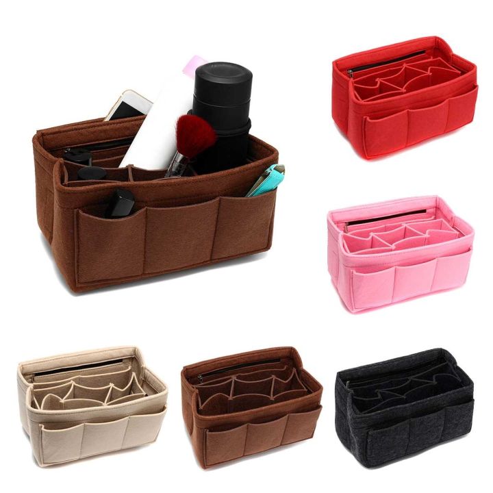 5 Colors Felt Purse Organizer Insert Handbag Organizer Inside