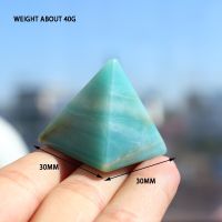 1PC คุณภาพสูง Energy Amazonite พีระมิด Tianhe หินคริสตัลคริสตัล Reiki Chakra การตกแต่งบ้านสมาธิแร่ Mineral