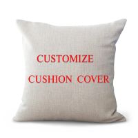 {fabric sofa} CustomizeCushion ปกพิมพ์ภาพของคุณบนปลอกหมอนสำหรับโซฟาแต่งงานภาพที่กำหนดเองสำหรับโยนหมอนปก