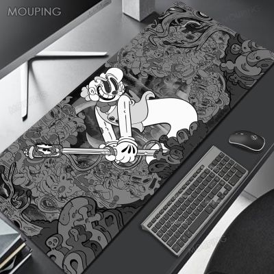 ▨ Art Grey Mouse Pad Xxl Offices Laptop Deskmat Japan Mousepad Anime Carpet Keyboard Playmat Desk Gaming Accessories Free Shipping
