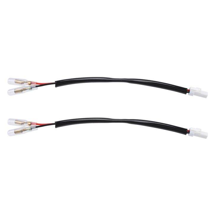 2Pcs Motorcycle Directional Indicator Cable Harness Connector