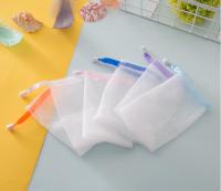 100 pcslot Wholesale Hanging Nylon Soap Mesh Bag Mesh Net for Foaming Cleaning Bath Soap Net bathe cleaning gloves