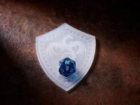 Dragon Shield Dice Holder White Color (Product does not include dice) | Dice Vault | Dice Dispay | Dice Holder | Dice Stand | Acrylic |