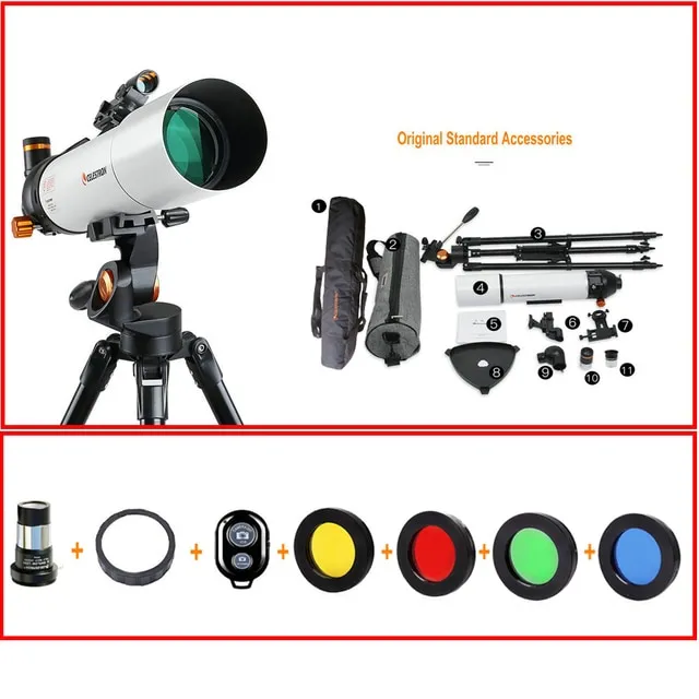 Professional Xiaomi CELESTRON HD Refractive Astronomical Telescope 80Mm