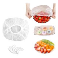 ✜♈✺ 100pcs/200pcs Disposable Fresh-Keeping Set Refrigerator Food Anti-Odor Plastic Wrap Set Food Cover Set Disposable Food Cover