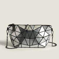 2023㍿ 2023 summer new geometry Japan with his miyake ling female bag folding diamond joker color package