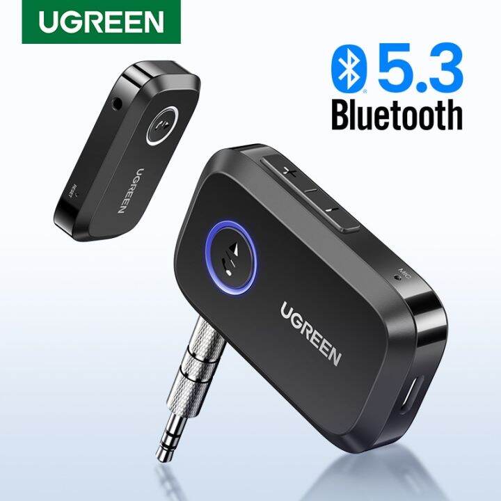 UGREEN Bluetooth Car Receiver Adapter 3.5mm AUX Jacks for Car Speakers