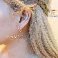 Eramyth Jewelry :ต่างหูห่วง เงินเกลี้ยง ทรงเพชร ขนาด 16 mm ใส่ได้ทั้งชายและหญิง เงินแท้ 92.5