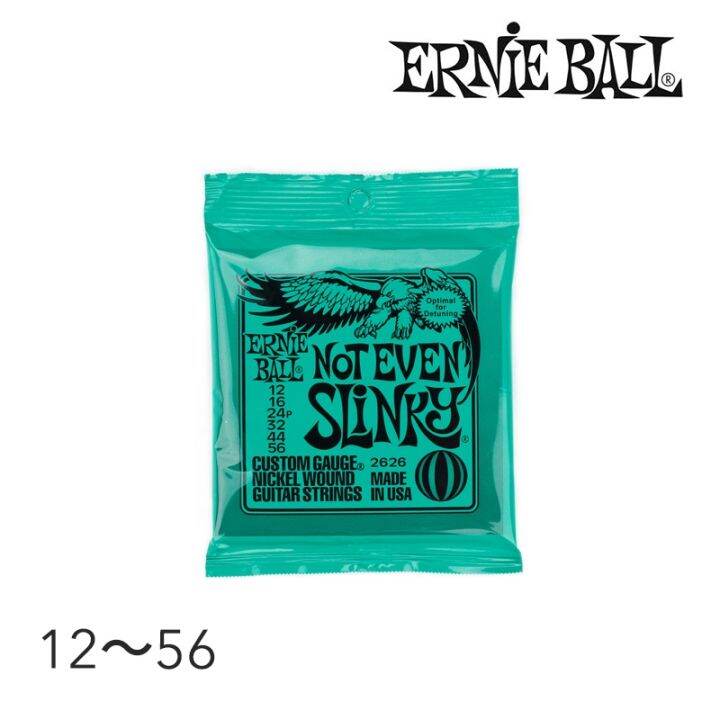 Original Ernie Ball 2626 Not Even Slinky Electric Guitar Strings Nickel Wound Set .012 .056