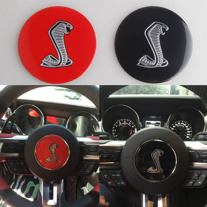 85mm Steering wheel logo for Ford Mustang GT350 Shelby sticker Wheel