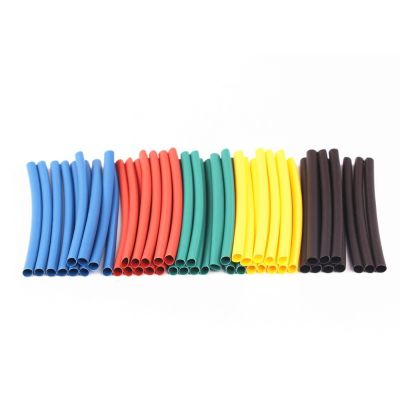410Pcs 5 Color 10Size Multicolor Heat Shrink Tubing 2:1 Assorted Polyolefin Heat Shrink Tubing Tube Cable Sleeves Wrap Wire Set Cable Management