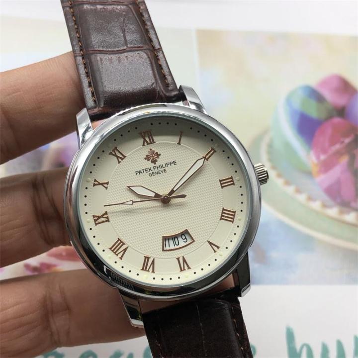 ใหม่  นาฬิกาผู้ชาย High-End สุภาพสตรีควอตซ์นาฬิกาสำหรับผู้ชายสแตนเลสนาฬิกาแบบเข็มใส่สบายนาฬิกาผู้ชาย
