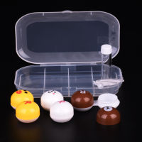 3 Pairs Cute Cartoon Contact Lens Case Kit Travel Lenses Box Set Lovely Contact Lens Case Holder Container For Christmas gifts