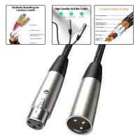 สาย XLR สายไมโครโฟน XLR HILABEE สำหรับการบันทึกในสตูดิโอไมโครโฟนลำโพง