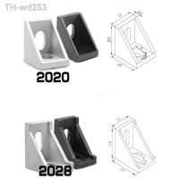 20pcs 10pcs 2020 or 2028 black and sliver bracket Aluminum Profile Corner Fitting Angle for 2020 aluminum profile