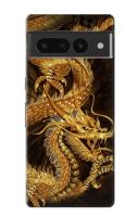 เคสมือถือ Google Pixel 7 Pro ลายมังกรทอง Chinese Gold Dragon Printed Case For Google Pixel 7 Pro