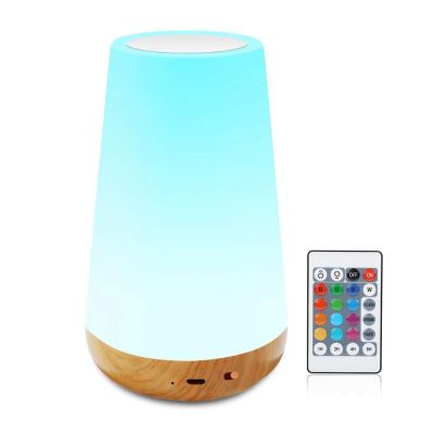 Colorful Touch Control Night Light for Bedroom/Office Remote Control RGB Bedroom Bedside Atmosphere Lamp Home Ornament