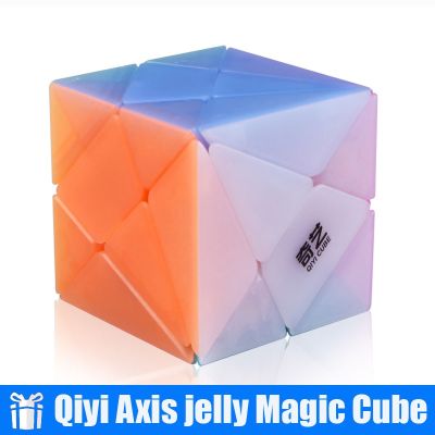 Qiyi MoFangGe Jelly Color Axis Magic Cube 3x3x3 Fluctuation Jin 39;gang Skew Speed Cube Puzzle Children Kids Educational Toys