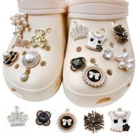 【Cute Deco】Lovely Pearl Small Clothes (12 Types) Bowknot / Pearl Small Flowers Charm Button Deco/ Cute Jibbitz Croc Shoes Diy / Charm Resin Material for DIY