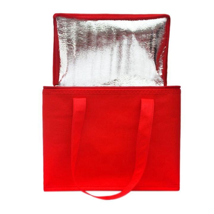 2x-foldable-large-cooler-bag-portable-food-cake-insulated-bag-aluminum-foil-thermal-box-waterproof-green-amp-red