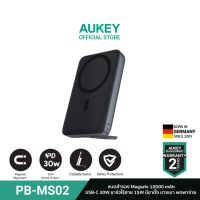 AUKEY PB-MS02 พาวเวอร์แบงชาร์จไร้สาย MagLynk 10000mAh Magnetic Wireless Charging Power Bank