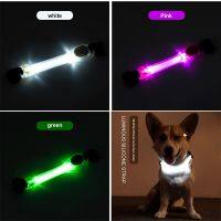 LED Dog Collar Colorful Luminous Straps Warning Light Suitable for Night Safety Running Traction Rope Collar for Dog Accessories Collars