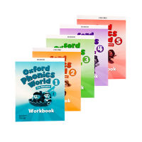 Oxford phonics world level 1-5 workbook original English childrens primary school letter pronunciation enlightenment training OPW Student Workbook Set