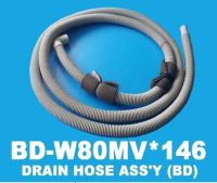 อะไหล่ของแท้/ท่อน้ำทิ้งเครื่องซักผ้าฮิตาชิ/HOSE DRAIN/Hitachi/BD-W80MV*146