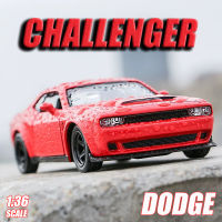 【RUM】1:36 Scale Dodge Challenger Alloy Car Model diecast car Toys for Boys baby toys birthday gift car toys kids toys car model car toys model collect