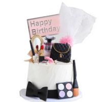 【Fun party】แต่งหน้า CosmeticTopper GirlsBirthday ตกแต่งงานแต่งงานเจ้าสาว Party Bachelor CupcakeDecor