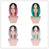 [COD] Europe and the States hot short bobo head dyeing gradient wig ladies spot wholesale