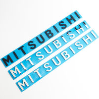 ฝากระโปรงหน้า Logo Huruf สำหรับ Mitsubishi ASX ตราสัญลักษณ์ด้านหลังลำต้นสำหรับเอาท์แลนเดอร์แลนเซอร์อีเอ็กซ์ Pajero Sport Eclipse Crosss แถบสติกเกอร์ติดรถ