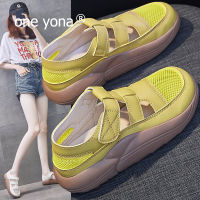 top●ONE YONA Simple Fashion Outdoor Flat Heel 3cm Anti-slip Plastic Closure Sandals Female Summer Flat Platform Rome Sandals