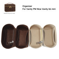 ใส่กระเป๋าออแกไนเซอร์สำหรับ VANITY PM Nice Nano Mini,กระเป๋าถือสตรีหรูหรา Tote Travel Inner Purse,Cosmetic Liner Bags Shaper