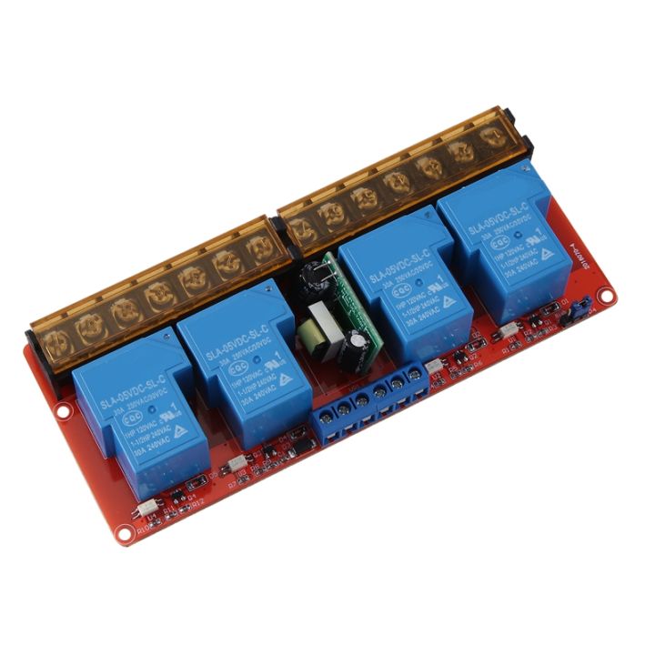 1 Pieces 30A 4 Channel Relay Module High Low Level Trigger Module Solid