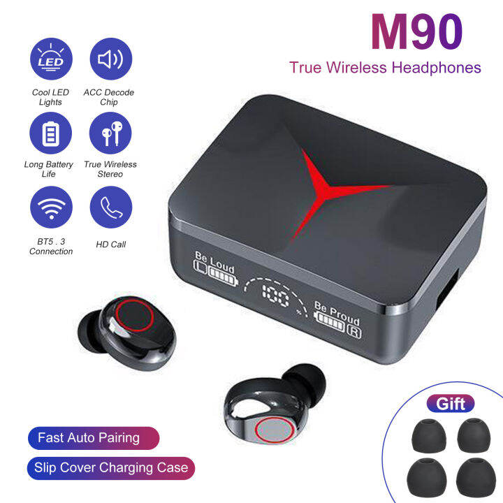M90 Pro Wireless Bluetooth HD Call Stereo Headset Touch Control | Lazada PH