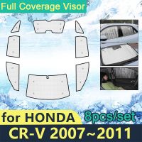 คลุมทั้งหมดม่านบังแดดสำหรับรถยนต์ Honda CR-V CRV 2007 ~ 2011กระจกหน้ารถกระจกหน้าต่างป้องกันแสงแดดอุปกรณ์เสริม2008 2009