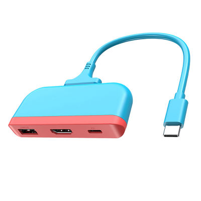 Yeqinhuia ตัวเสียบสวิตซ์ความละเอียดสูงมัลติฟังก์ชั่หลายพอร์ตการส่งเร็วสวมเข้ากันได้อย่างพอดี PD การเปลี่ยน USB-C เป็น4K HDMI-USB ที่เข้ากันได้ USB 3.0สวิตช์แท่นวางมือถือทีวีสำหรับ Macbook Pro