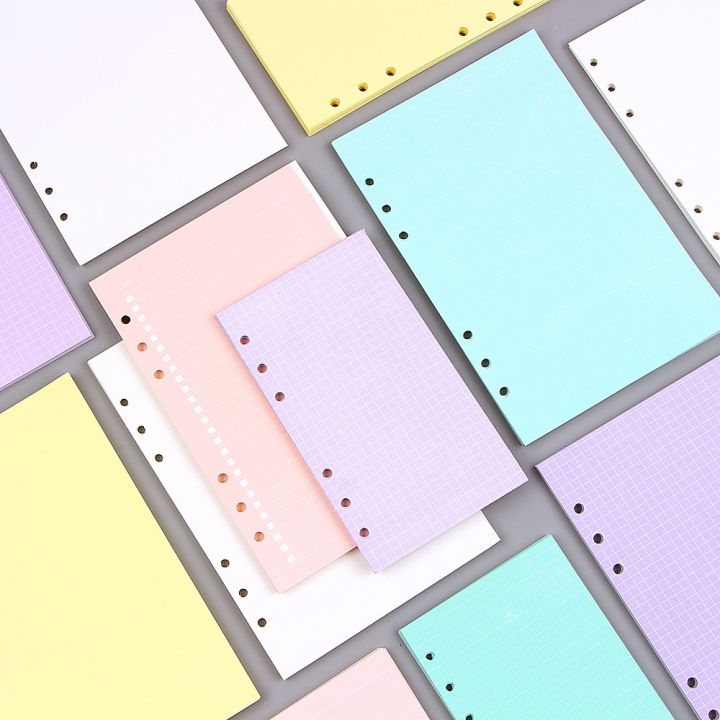 fashion-colorful-notebook-accessories-a5-a6-color-planner-inners-filler-papers-40-sheet-set-inside