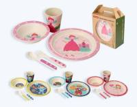 Yookidoo Bamboo Ware Kids Set ทำจากเยื่อไผ่ชั้นดี