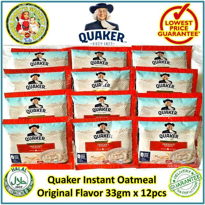 Quaker World 1 Oatmeal Brand Original Flavor 33gm x 12pcs Instant
