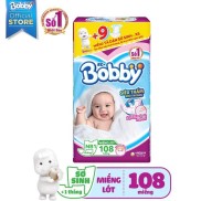 Miếng lót sơ sinh Bobby Newborn 1-108 Dán S80 M76