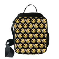 2020 Bendy And The Ink Machine Cooler Lunch Bag Cartoon Girls Portable Thermal Food Picnic Bags for School Kids Boys Lunch Box